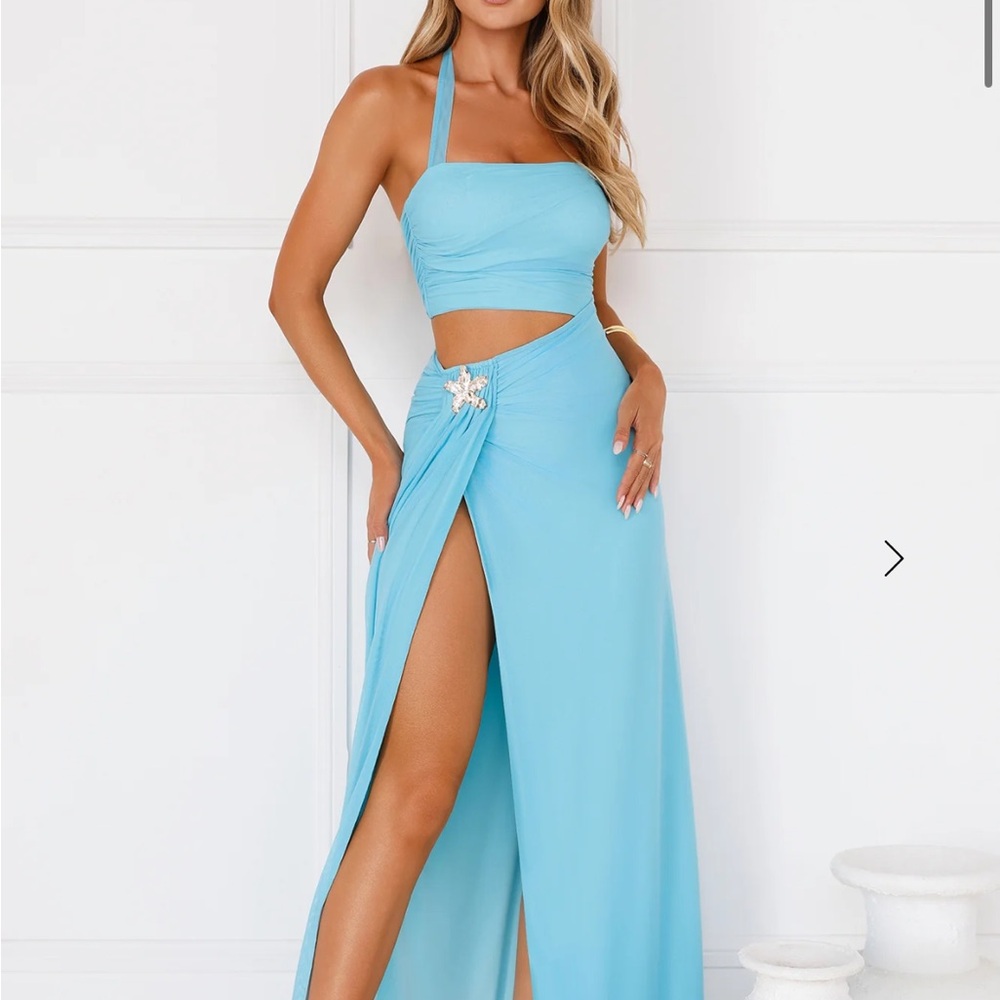 Hello Molly Sky Blue Maxi Dress